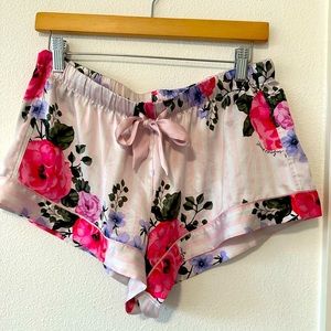 Floral/striped Print Victoria's Secret satin Pajama
Shorts women's lingerie soft